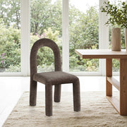 Amari Chenille Fabric Upholstered Dining Chair in Brown, Set of 2 - 11061Brown-C