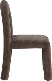 Amari Chenille Fabric Upholstered Dining Chair in Brown, Set of 2 - 11061Brown-C