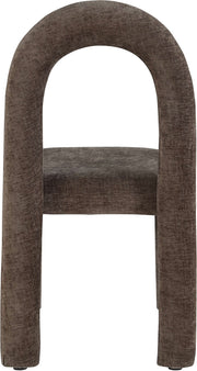 Amari Chenille Fabric Upholstered Dining Chair in Brown, Set of 2 - 11061Brown-C