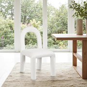 Amari Chenille Fabric Upholstered Dining Chair in Cream, Set of 2 - 11061Cream-C