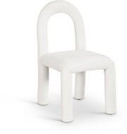 Amari Chenille Fabric Upholstered Dining Chair in Cream, Set of 2 - 11061Cream-C