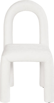 Amari Chenille Fabric Upholstered Dining Chair in Cream, Set of 2 - 11061Cream-C