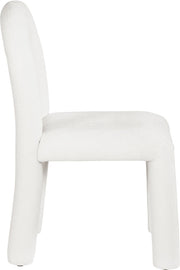 Amari Chenille Fabric Upholstered Dining Chair in Cream, Set of 2 - 11061Cream-C