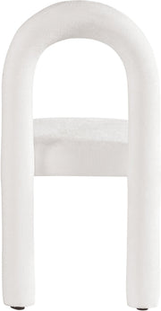 Amari Chenille Fabric Upholstered Dining Chair in Cream, Set of 2 - 11061Cream-C