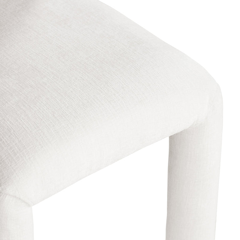 Amari Chenille Fabric Upholstered Dining Chair in Cream, Set of 2 - 11061Cream-C