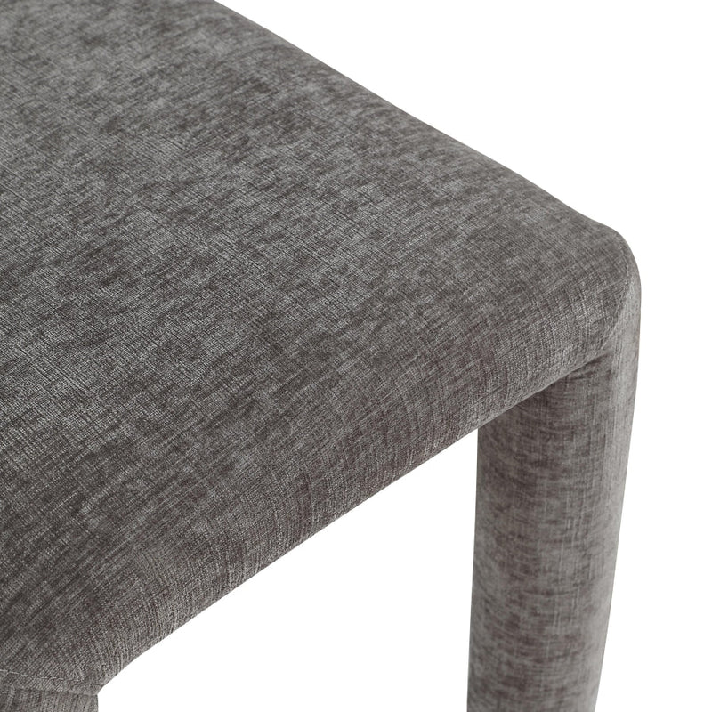 Amari Chenille Fabric Upholstered Dining Chair in Grey, Set of 2 - 11061Grey-C