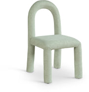 Amari Chenille Fabric Upholstered Dining Chair in Mint, Set of 2 - 11061Mint-C