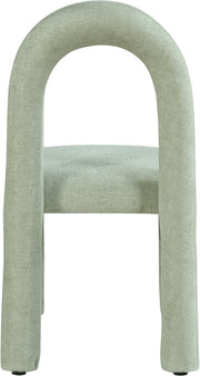 Amari Chenille Fabric Upholstered Dining Chair in Mint, Set of 2 - 11061Mint-C