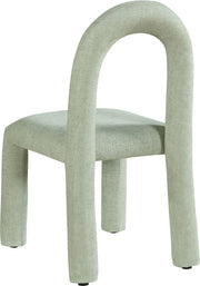 Amari Chenille Fabric Upholstered Dining Chair in Mint, Set of 2 - 11061Mint-C