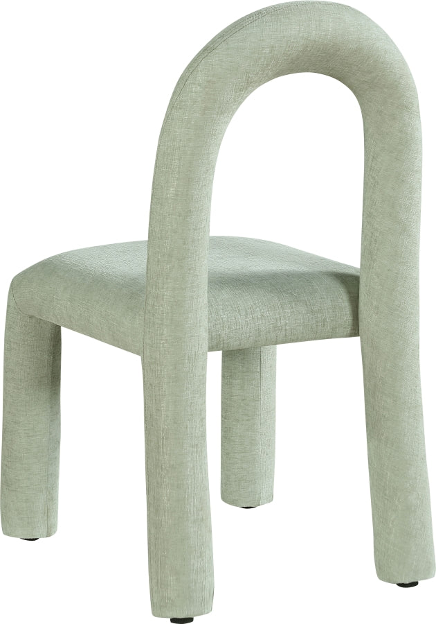 Amari Chenille Fabric Upholstered Dining Chair in Mint, Set of 2 - 11061Mint-C