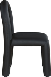 Amari Vegan Leather Upholstered Dining Chair in Black, Set of 2 - 11063Black-C