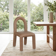 Amari Vegan Leather Upholstered Dining Chair in Brown, Set of 2 - 11063Brown-C