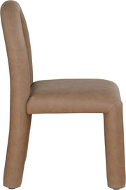 Amari Vegan Leather Upholstered Dining Chair in Brown, Set of 2 - 11063Brown-C