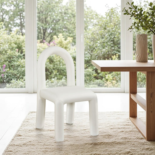 Amari Vegan Leather Upholstered Dining Chair in Cream, Set of 2 - 11063Cream-C