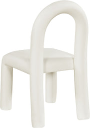 Amari Vegan Leather Upholstered Dining Chair in Cream, Set of 2 - 11063Cream-C