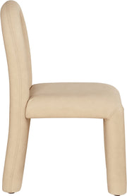 Amari Vegan Leather Upholstered Dining Chair in Natural, Set of 2 - 11063Tan-C