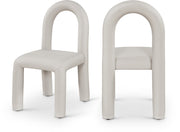 Amari Vegan Leather Upholstered Dining Chair in Taupe, Set of 2 - 11063Taupe-C