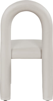 Amari Vegan Leather Upholstered Dining Chair in Taupe, Set of 2 - 11063Taupe-C