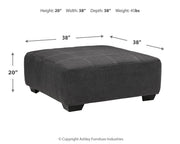 Ambee Slate 3-Piece Sectional with Ottoman from Ashley - Luna Furniture
