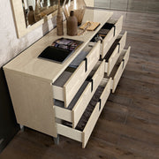 Ambra Dresser/Chest/Mirror Set - Gate Furniture