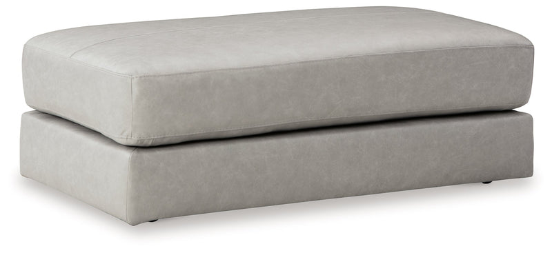 Amiata 2-Piece Sectional with Ottoman in Glacier - PKG015523