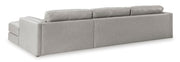 Amiata Glacier Leather 2 - Piece RAF Sectional - Gate FurnitureSectional