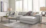 Amiata Glacier Leather 2 - Piece RAF Sectional - Gate FurnitureSectional