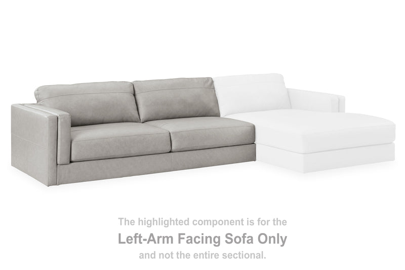 Amiata Glacier Left-Arm Facing Sofa - 5740466