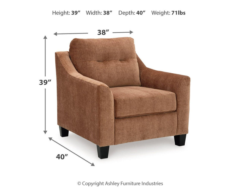 Amity Bay Clay Sofa Chaise and Chair - 67204U3