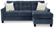 Amity Bay Sofa Chaise, Chair, and Ottoman in Ink - Gate FurnitureSectional