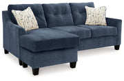 Amity Bay Sofa Chaise, Chair, and Ottoman in Ink - Gate FurnitureSectional