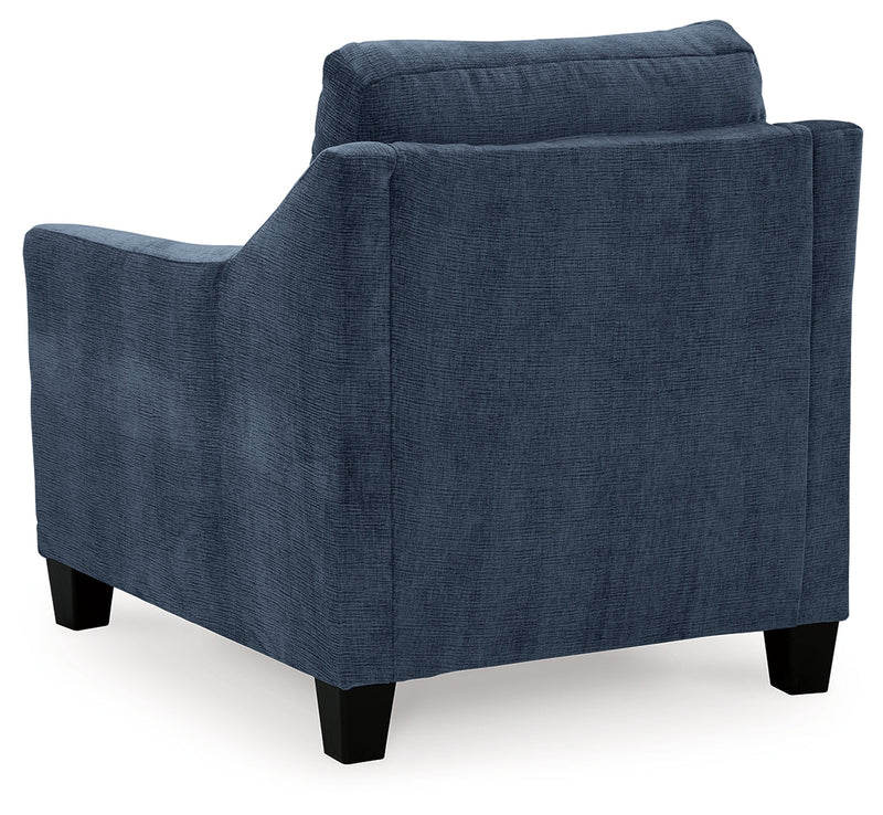 Amity Bay Sofa Chaise, Chair, and Ottoman in Ink - Gate FurnitureSectional