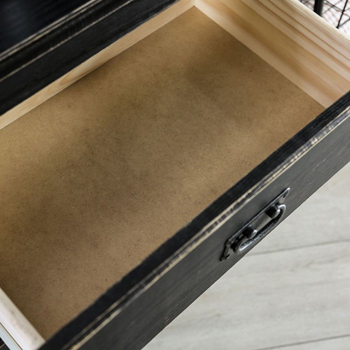 Ampelios Wire-Brushed Black Dresser - AM7000BK-D
