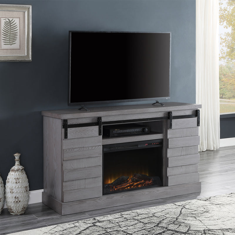 Amrita Tv Stand W/Fireplace - 91616
