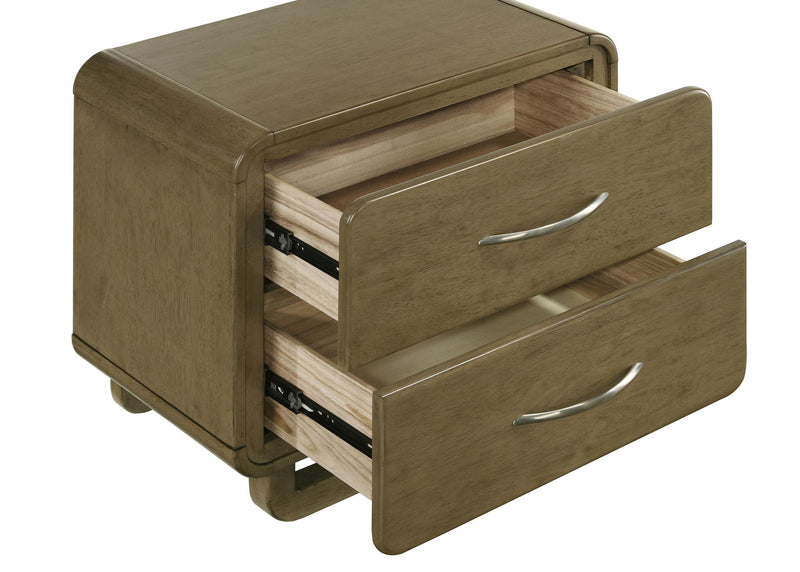 Amsbury 2-drawer Nightstand Bedside Table Nutmeg - 224272