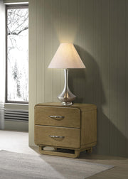Amsbury 2-drawer Nightstand Bedside Table Nutmeg - 224272