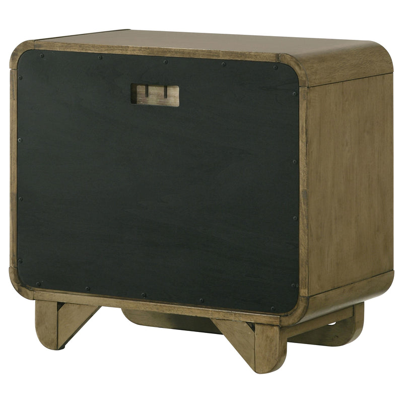 Amsbury 2-drawer Nightstand Bedside Table Nutmeg - 224272