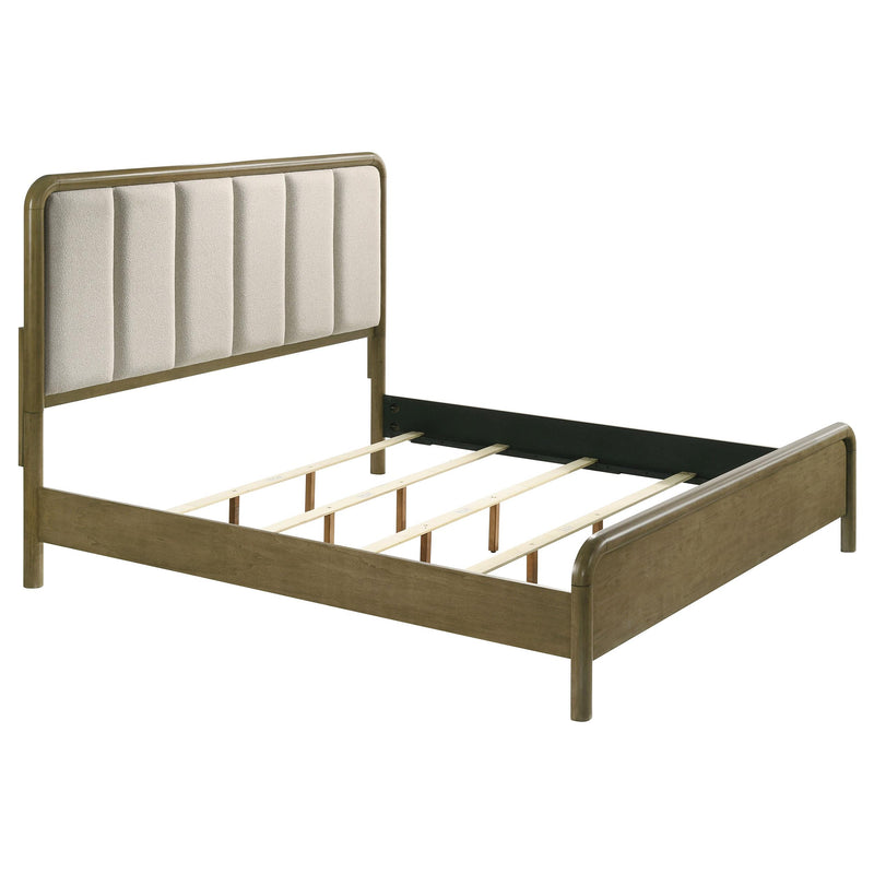 Amsbury 59-inch Upholstered Queen Bed Nutmeg - 224271Q