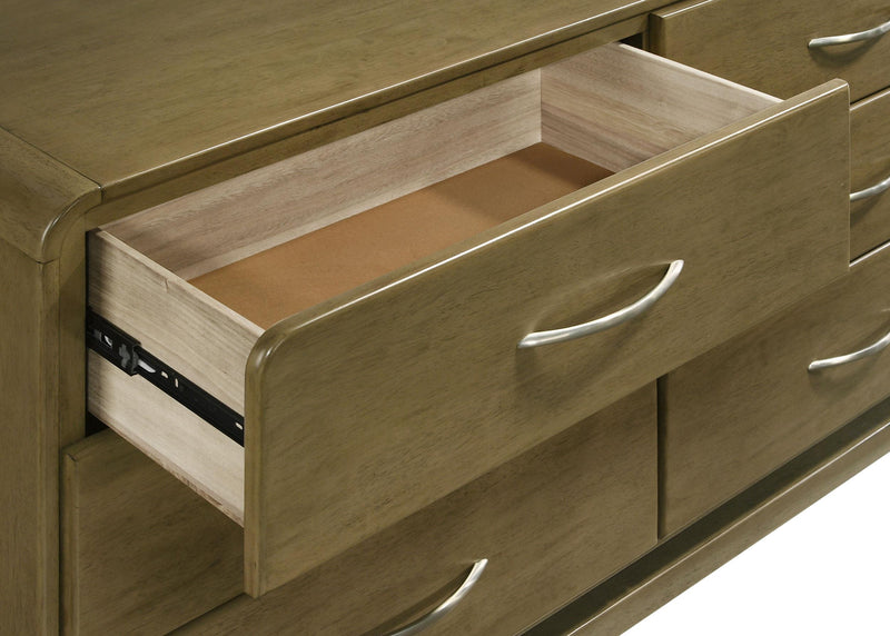 Amsbury 6-drawer Dresser and Mirror Nutmeg - 224273M
