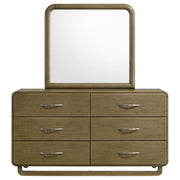Amsbury 6-drawer Dresser and Mirror Nutmeg - 224273M