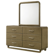 Amsbury 6-drawer Dresser and Mirror Nutmeg - 224273M