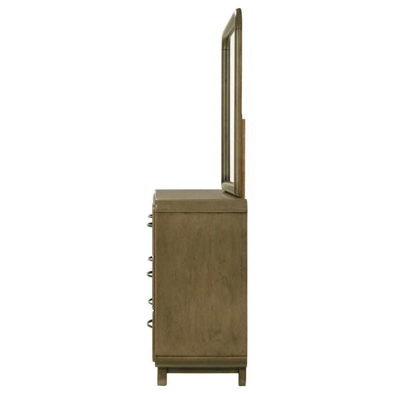 Amsbury 6-drawer Dresser and Mirror Nutmeg - 224273M