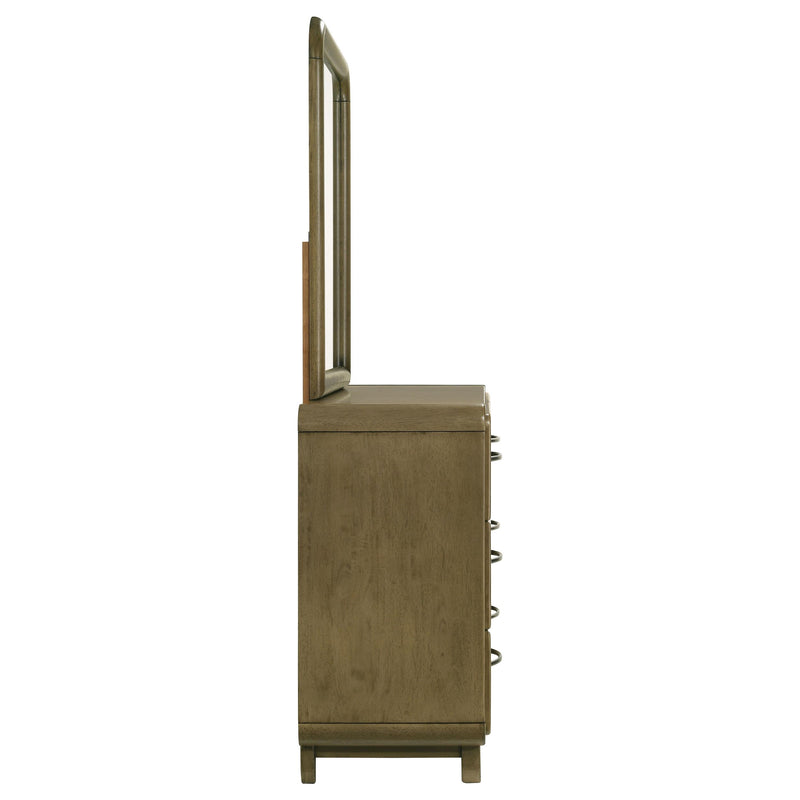 Amsbury 6-drawer Dresser and Mirror Nutmeg - 224273M