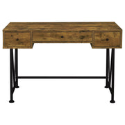 Analiese 47-inch 3-drawer Writing Desk Rustic Nutmeg - 801541