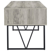 Analiese 63-inch 4-drawer Writing Desk Grey Driftwood - 801999