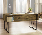 Analiese 63-inch 4-drawer Writing Desk Rustic Nutmeg - 800999