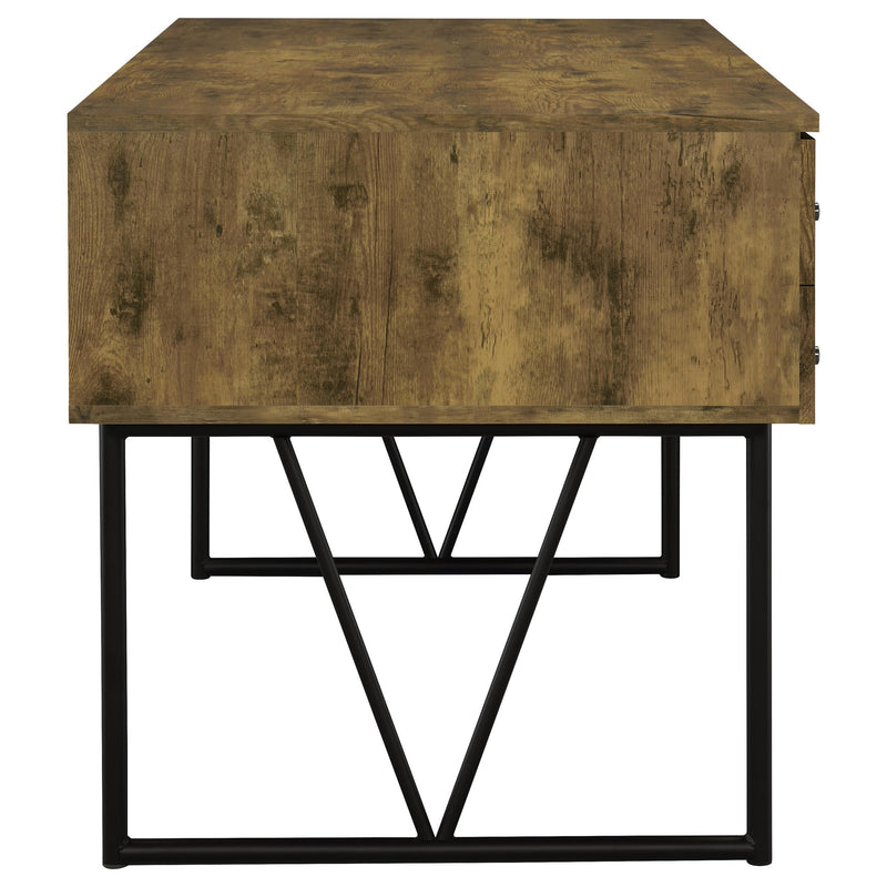 Analiese 63-inch 4-drawer Writing Desk Rustic Nutmeg - 800999