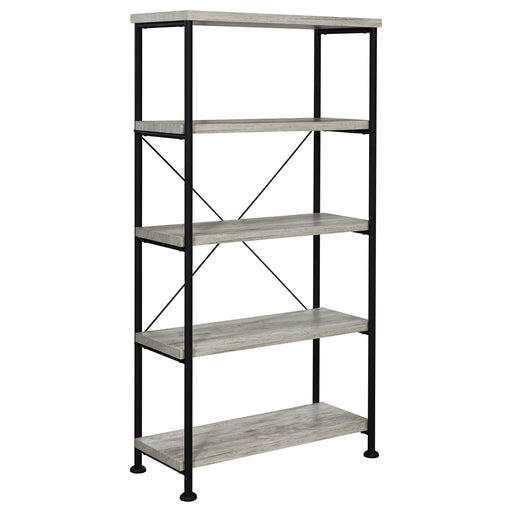 Analiese 63-inch 4-shelf Bookshelf Grey Driftwood - 801546