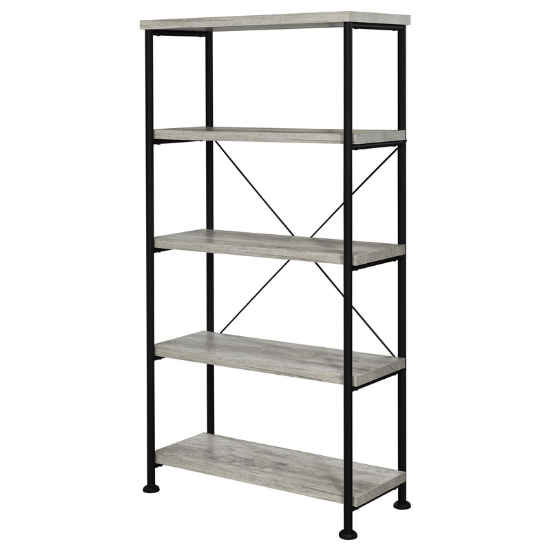 Analiese 63-inch 4-shelf Bookshelf Grey Driftwood - 801546