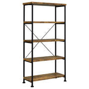 Analiese 63-inch 4-shelf Bookshelf Rustic Nutmeg - 801542